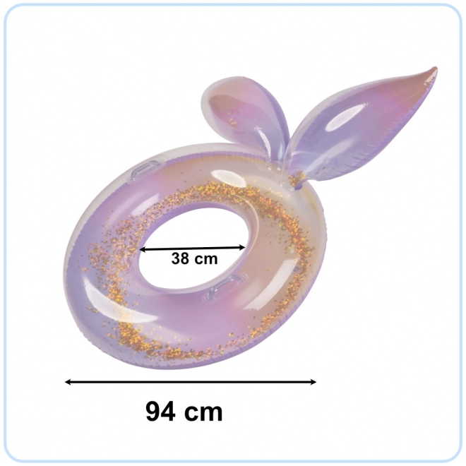 Cercle gonflable sirène pour enfants avec paillettes