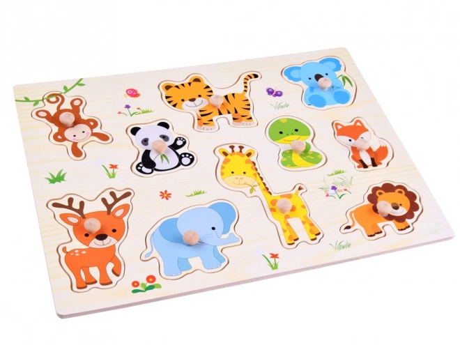 Puzzle en bois d'animaux
