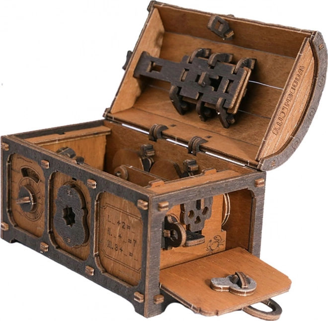 Puzzle 3D en bois Escape Room Coffre au Trésor