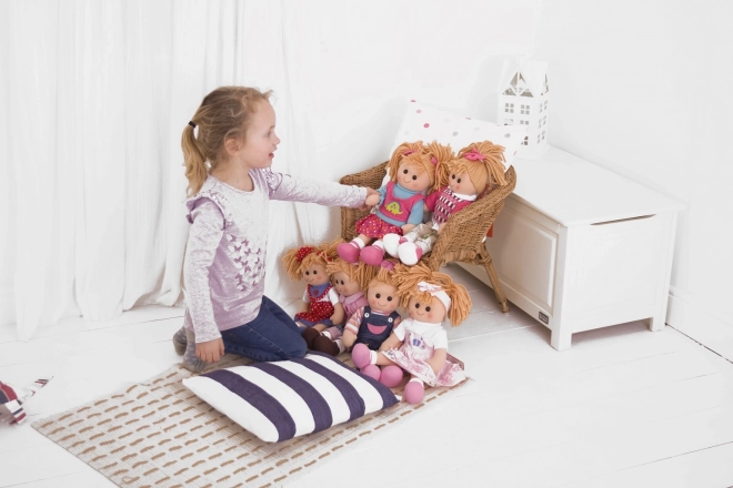 Bigjigs Toys Poupée en tissu Melanie 38 cm