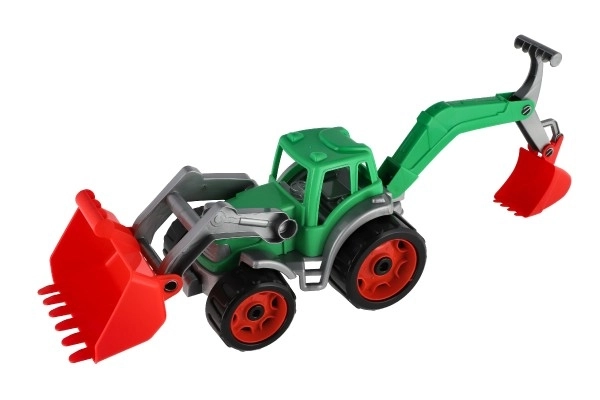 Tracteur avec pelle et excavateur