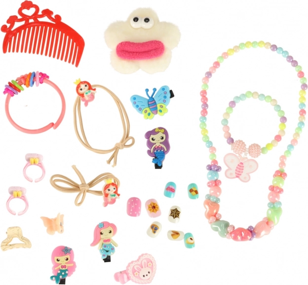 Coffret cosmétique pour enfants avec petite valise et sirène