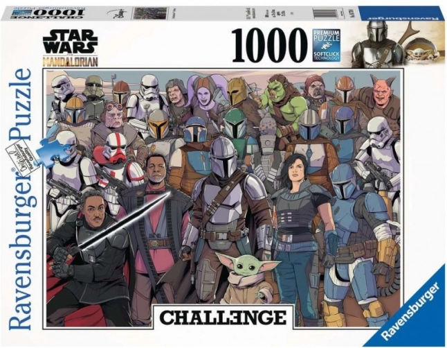 Puzzle Ravensburger Star Wars Mandalorian Défi 1000 pièces