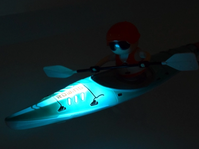 Jouet kayak télécommandé avec rameur