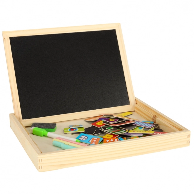 Tableau magnétique en bois - ville