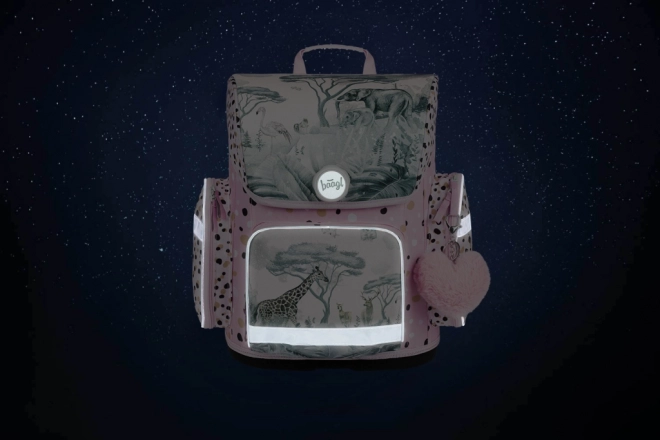 BAAGL SET 3 Ergo Safari : cartable, trousse, sac
