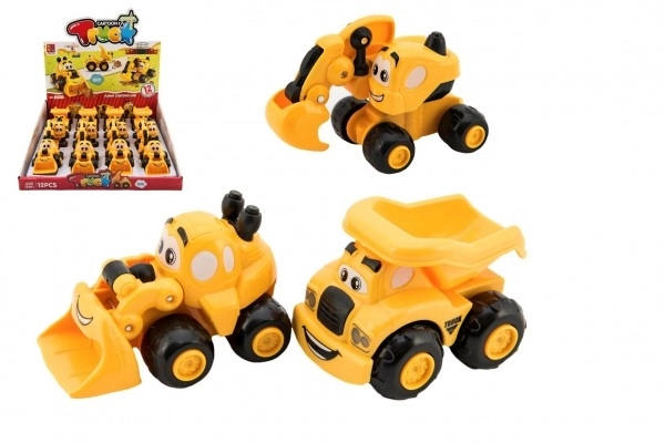 Auto en plastique pour les plus petits 9 cm 3 types à roulement libre