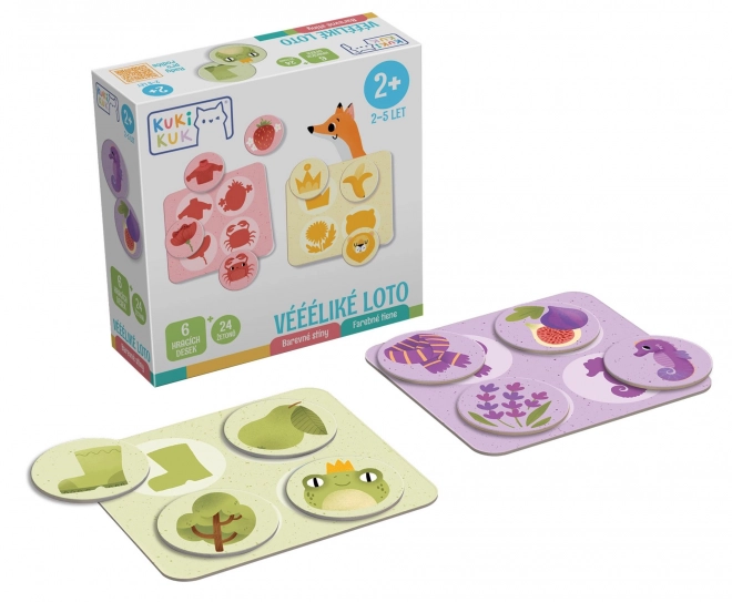 KukiKuk 80035 Véeéliké loto Ombres colorées