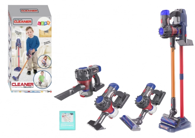 Aspirateur vertical pour enfant avec lumières et sons noir