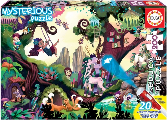 Puzzle mystérieux Forêt Enchantée 200 pièces par Educa