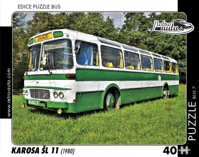Puzzle rétro bus Karosa ŠL 11 1980