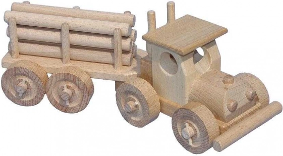 Voiture en bois avec rondins Ceeda Cavity