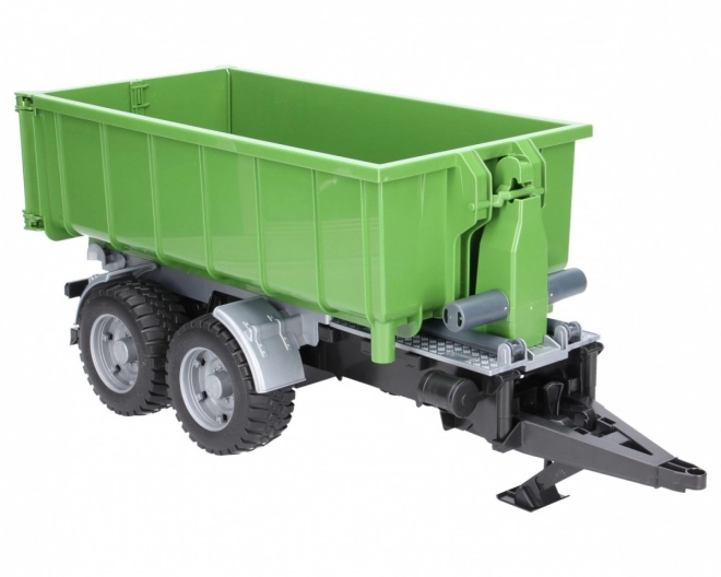 Bruder Voiture verte avec conteneur basculant échelle : 1:16