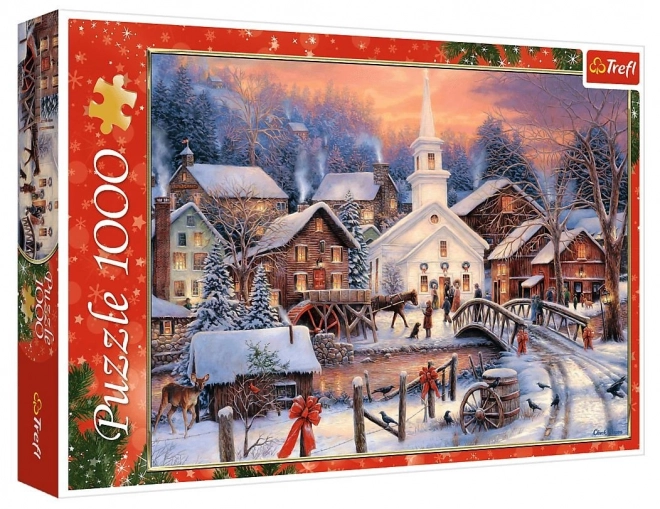 Puzzle 1000 pièces Noël Blanc