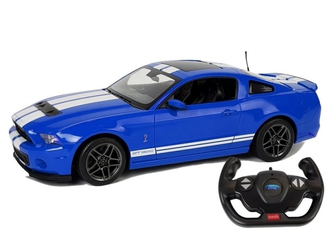 Voiture télécommandée Ford Shelby GT500 Rastar à l'échelle 1:14 bleu