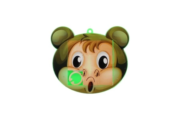 Puzzle coulissant en plastique 7x6cm animaux, mélange de types dans un sachet