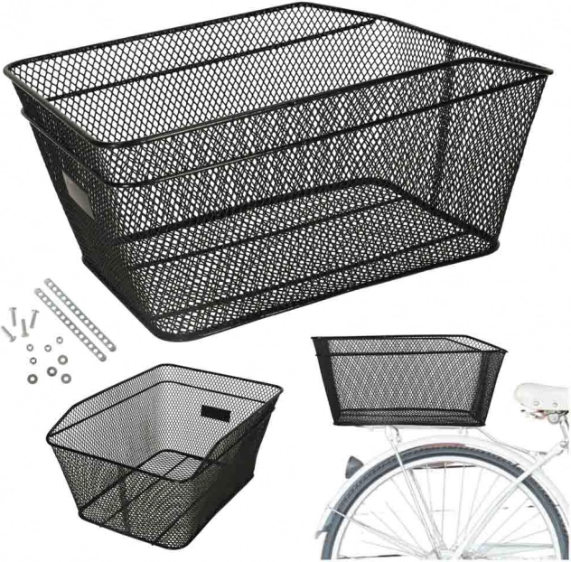 Panier à vélo en métal noir 25kg