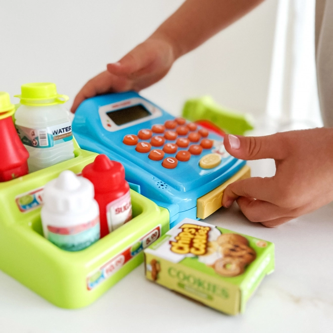 Caisse enregistreuse pour enfants Woopie avec étagère et accessoires