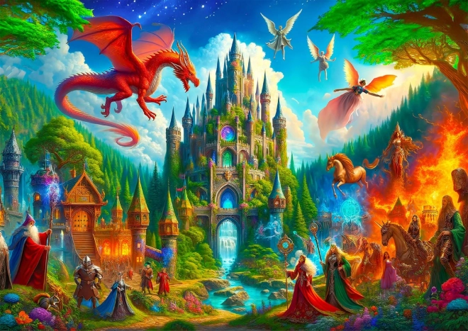 Puzzle en bois Château Fantaisie 1010 pièces