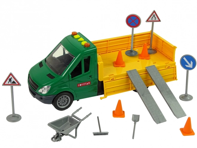 Véhicule Routier Camion à Benne Basculante Propulsion Accessoires Routiers Son