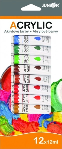 Set de peintures acryliques 12 pcs