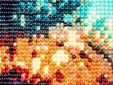 Mosaique de diamants - Chouettes blanches