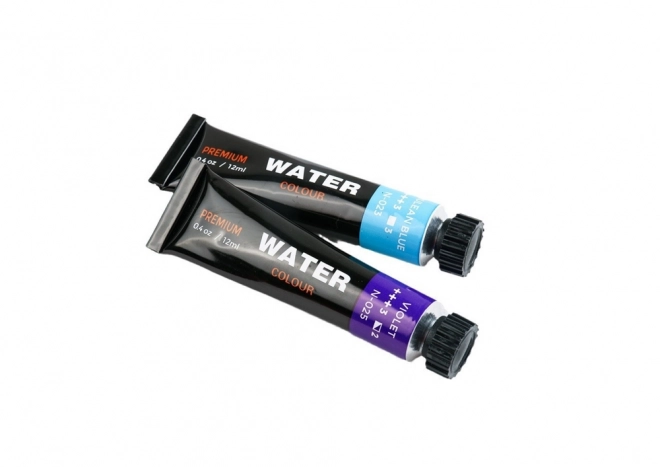 Ensemble de peintures acryliques en tube 24 couleurs