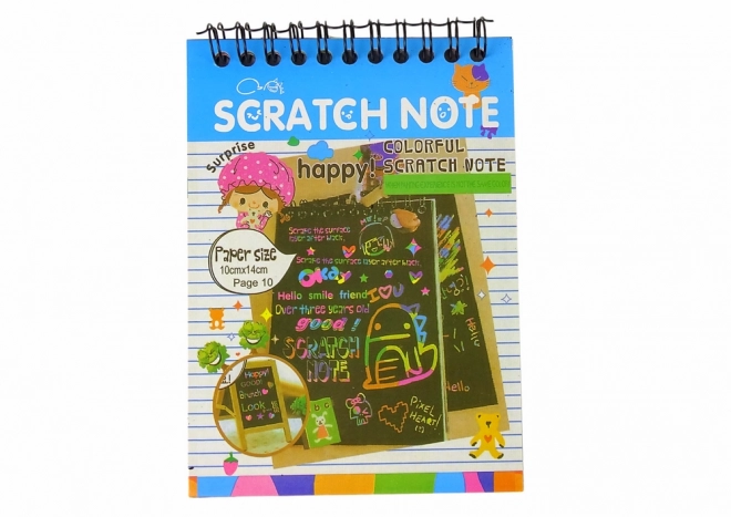 Carnet à gratter pour enfants bleu
