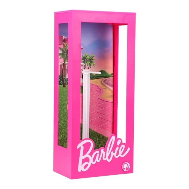 Vitrine lumineuse Barbie pour poupées