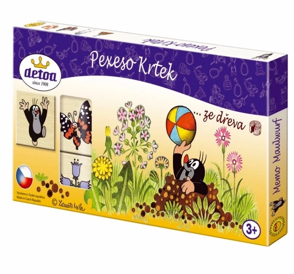 Pexeso en bois Krtek - 36 pièces