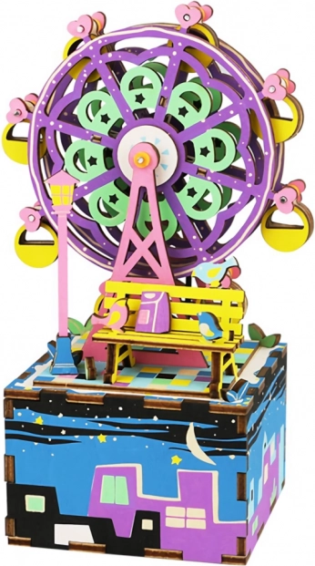 RoboTime Puzzle 3D boîte à musique Carrousel miniature