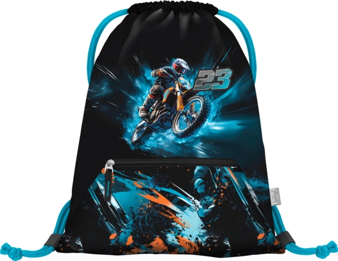 BAAGL Sac à cordon avec poche - Moto