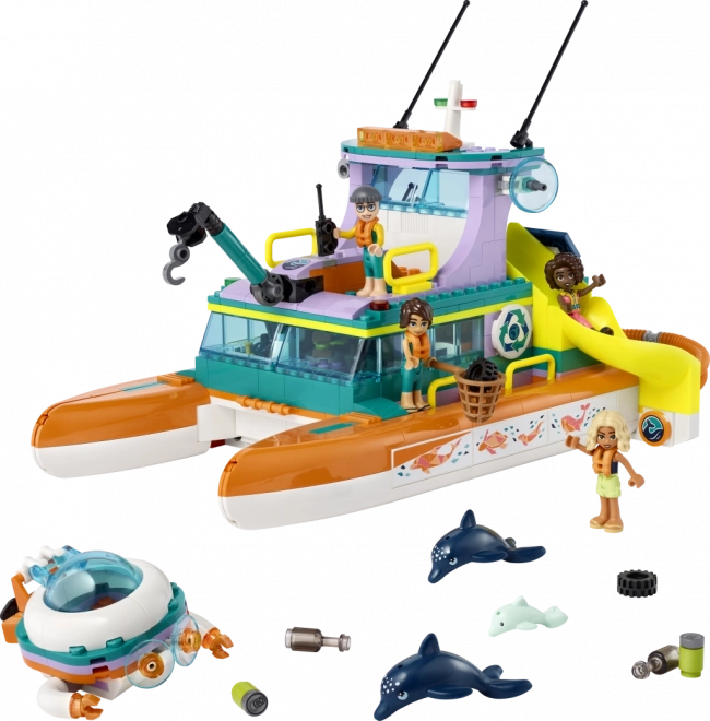 LEGO Friends bateau de sauvetage en mer