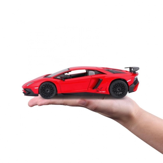 Modèle en métal Bburago Lamborghini Aventador rouge 1:24