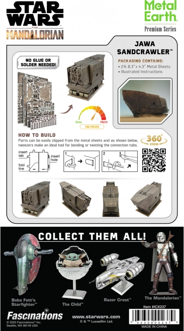 Puzzle 3D Metal Earth Série Premium : Star Wars Jawa Sandcrawler