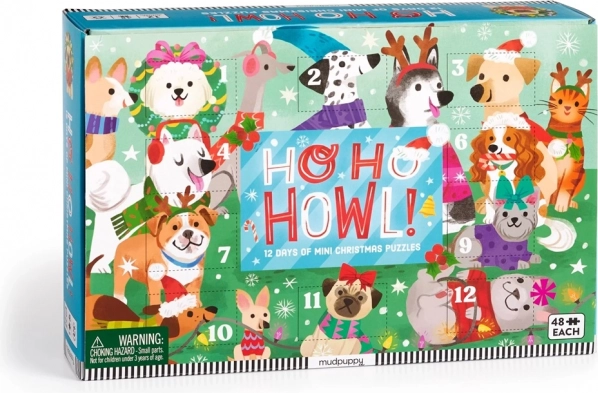 Puzzle de compte à rebours avant Noël Ensemble de 12 pcs