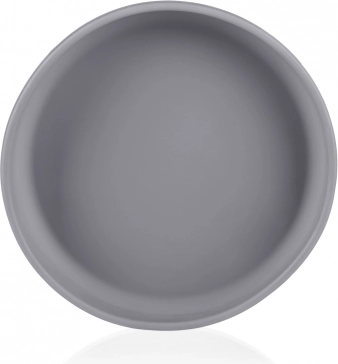 Assiette antidérapante en silicone Dove Grey