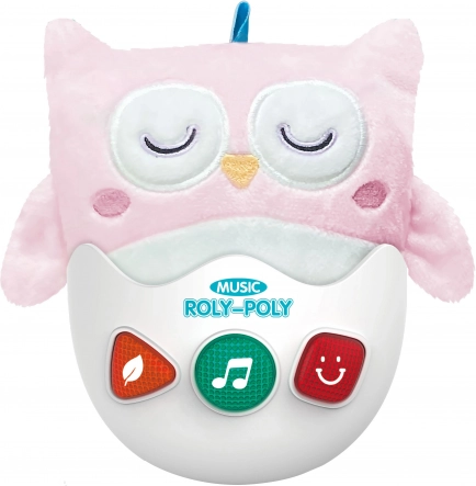 Chouette en peluche culbuto avec effets