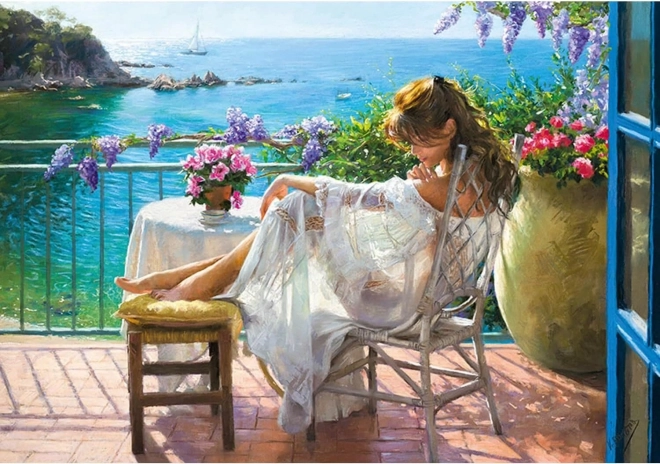 Puzzle CHERRY PAZZI La beauté au bord de la mer bleue 2000 pièces