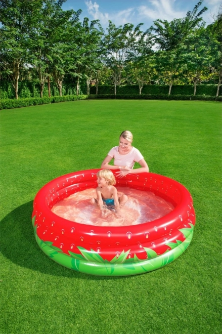 Piscine pour enfants Sweet Strawberry 2+ pataugeoire 160x38cm BESTWAY + rustine de réparation