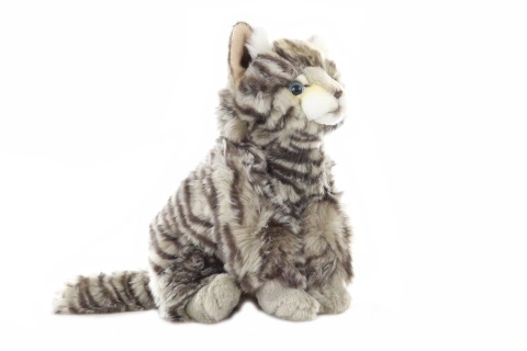 Chat en peluche avec motif réaliste