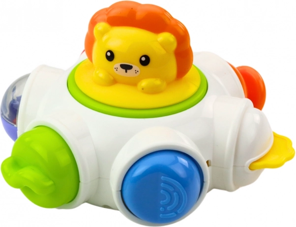 Jouet interactif UFO avec lion et crocodile