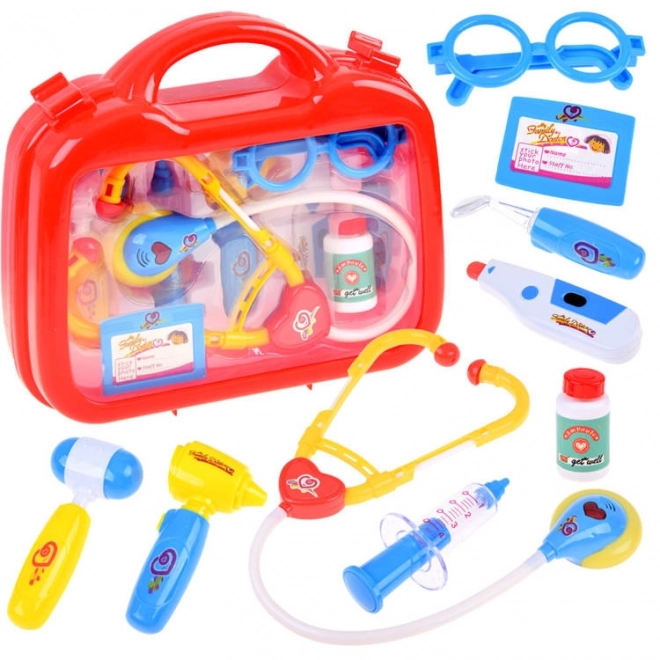 Ensemble interactif petit médecin docteur