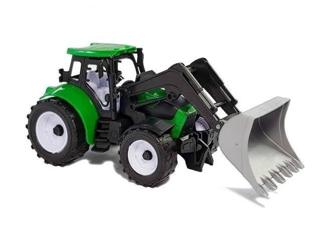Tracteur avec remorque pour bottes de foin Citerne