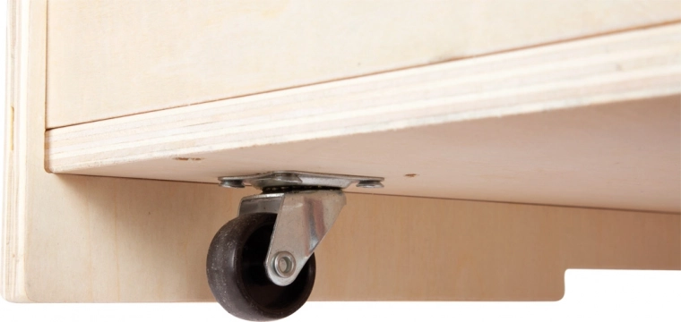 Déplacement facile grâce aux roulettes 360° dissimulées