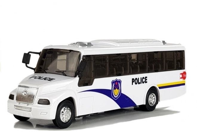 Modèle de bus de police Lumières blanches