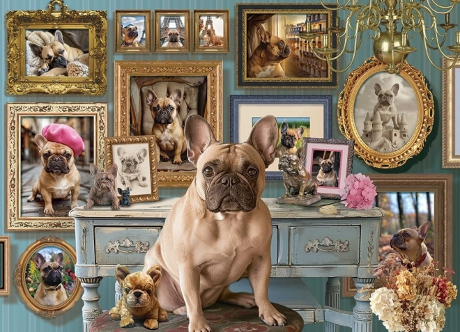 Puzzle Bouledogue français 500 pièces Cobble Hill