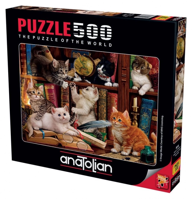 Puzzle Chats dans la bibliothèque 500 pièces