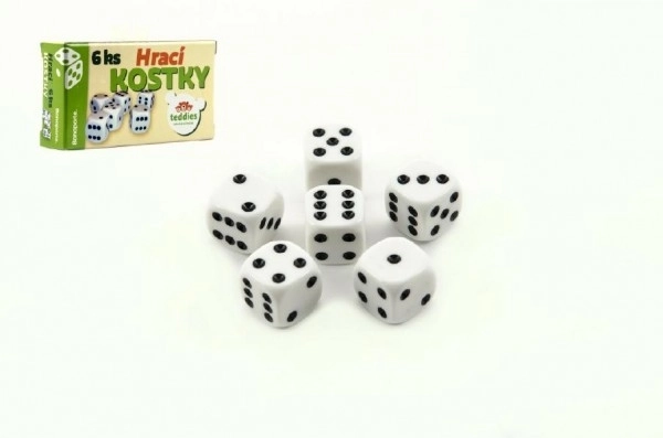 Ensemble de dés de jeu 6 pcs