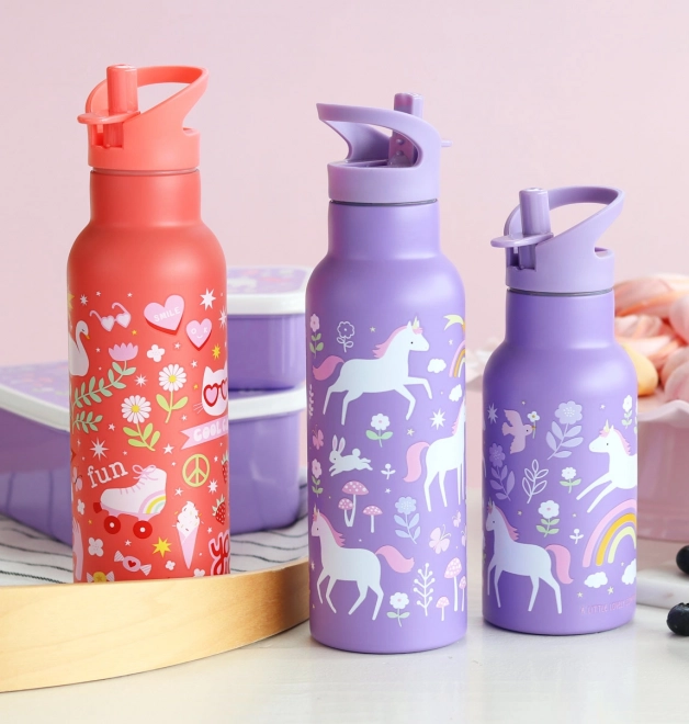 A Little Lovely Company Bouteille isotherme en acier inoxydable 500 ml